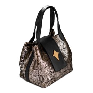 D.D. COBRA DORADO & BLACK CONVERTIBLE BAG JG02