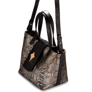 D.D. COBRA DORADO & BLACK CONVERTIBLE BAG JG03