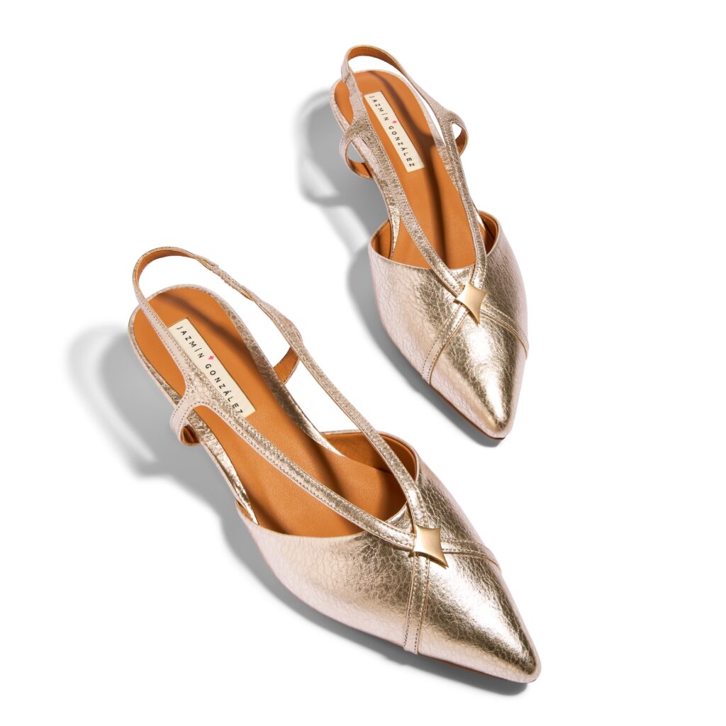 Diamond Golden Craqué Slingback 30mm Jg02
