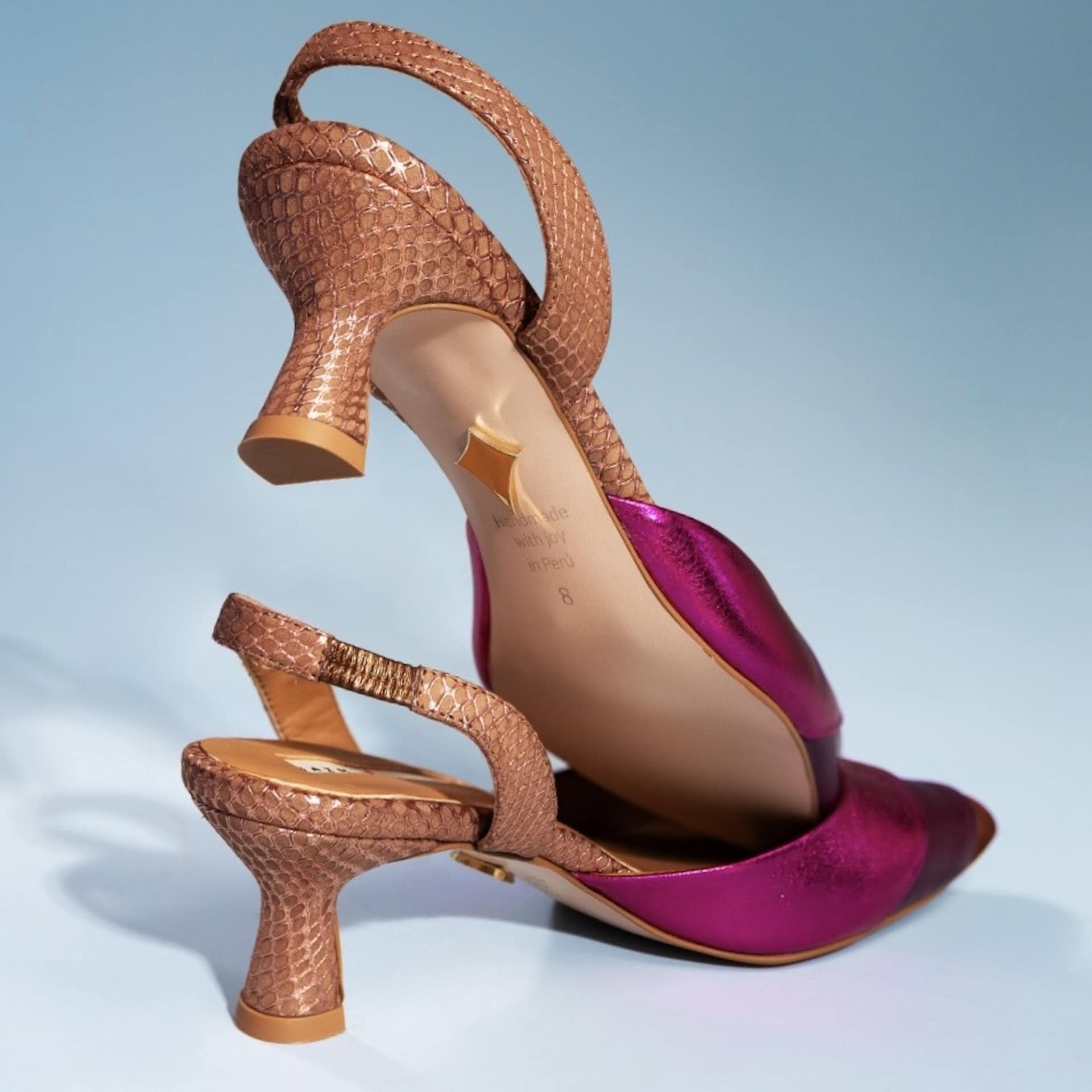Rubin chocolate fucsia & oro rosa jg04