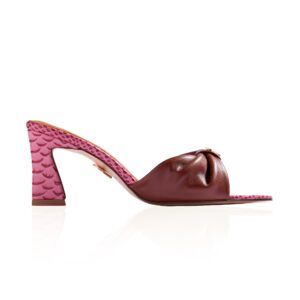 Diamond Drape Chocolate & Croco Strawberry 70MM JG01