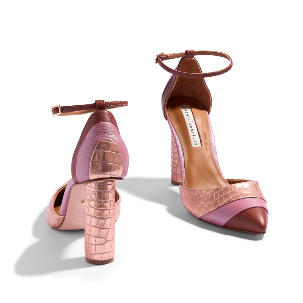 Rubin Chocolate Malva & Croco Oro Rosa 90MM JG02