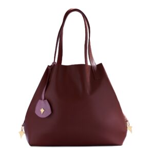 Diamond Shopper Chocolate Malva & Oro Rosa Croco JG01