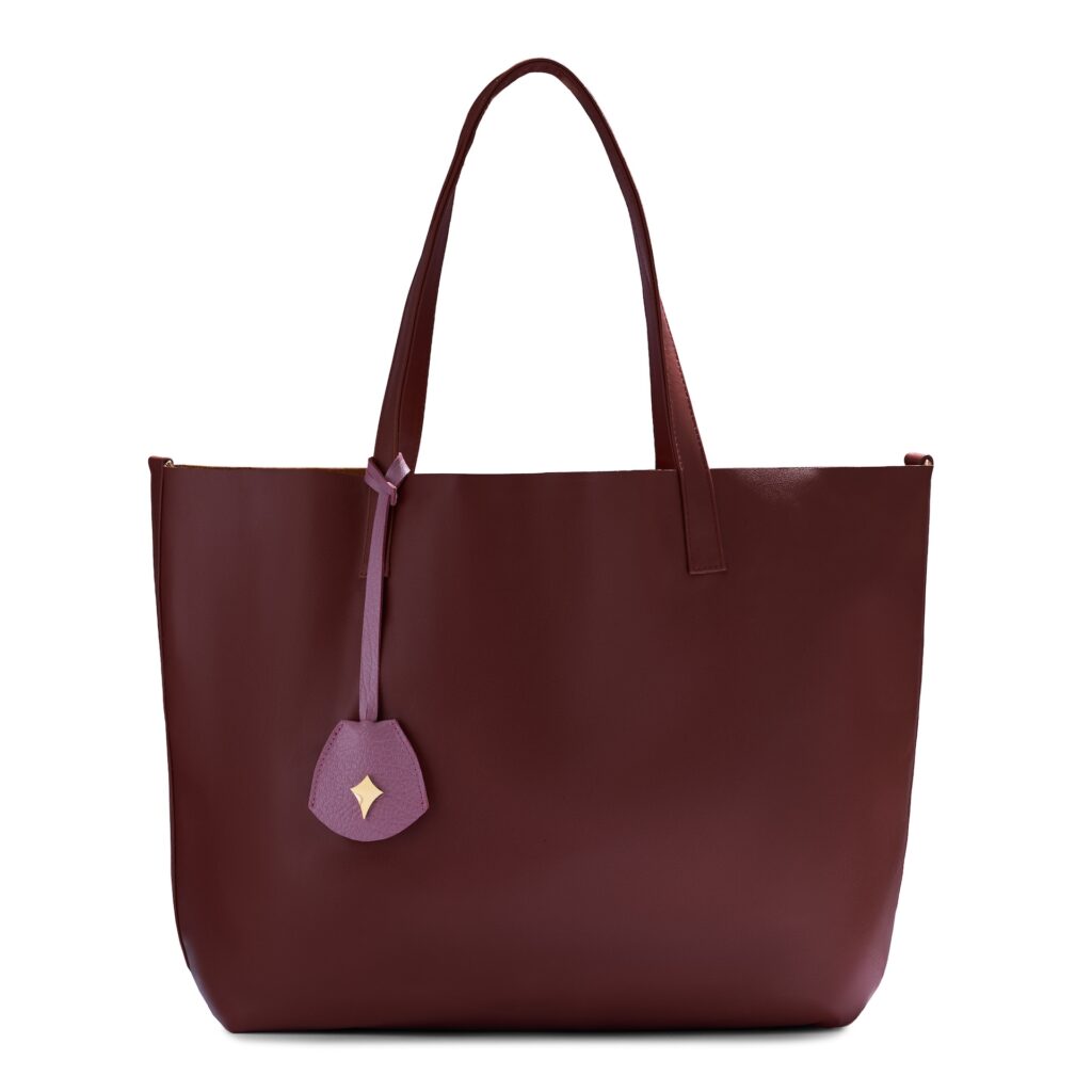 Diamond Shopper Chocolate Malva & Oro Rosa Croco JG02