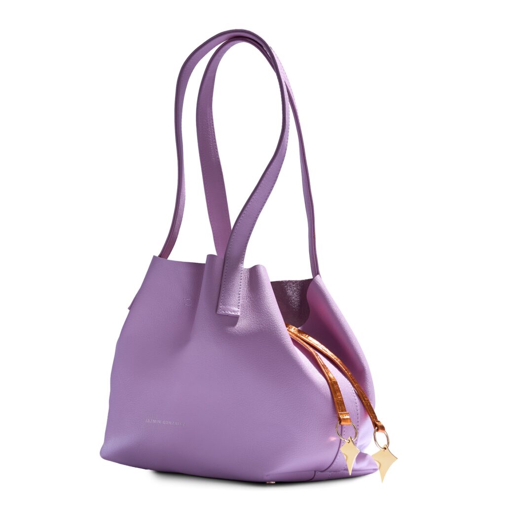 Diamond Shopper Orquídea Croco Metallic Orange & Mostaza JG02
